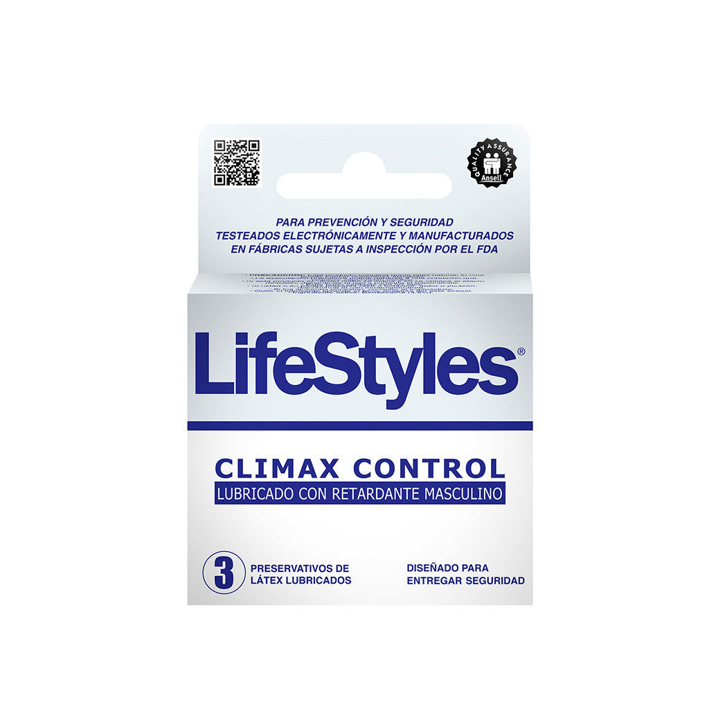 LIFESTYLES CLIMAX CONTROL -3 UNIDADES