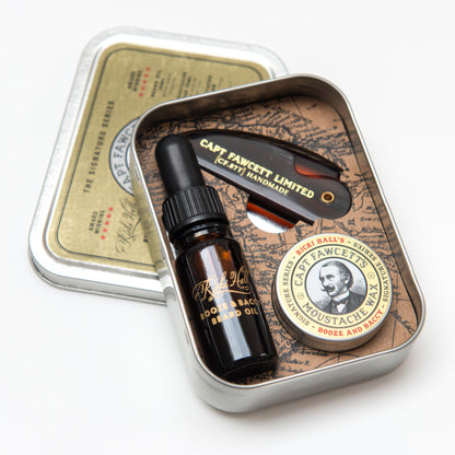 CAPTAIN FAWCETT'S KIT DE SUPERVIVENCIA PARA BARBA Y BIGOTES