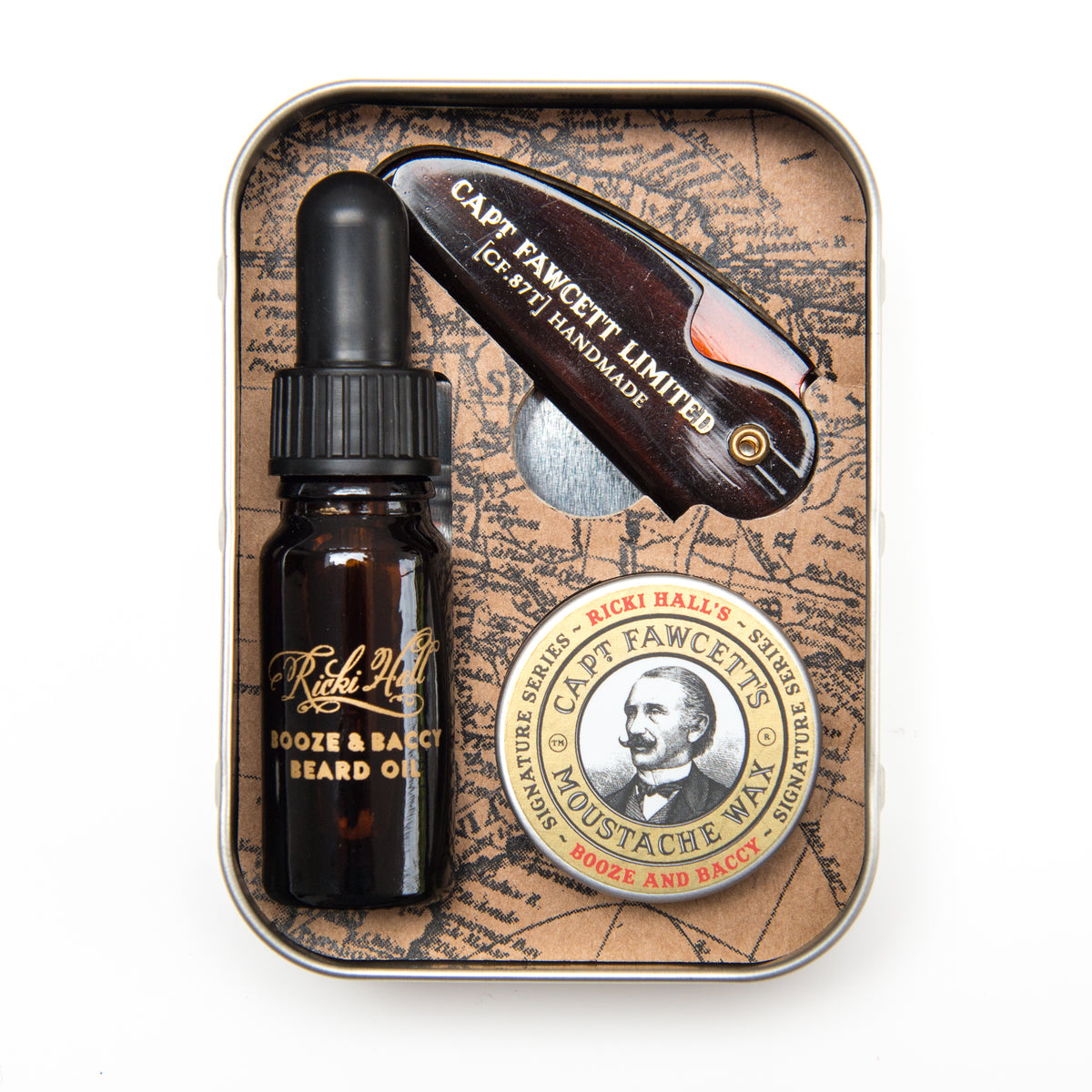CAPTAIN FAWCETT'S KIT DE SUPERVIVENCIA PARA BARBA Y BIGOTES