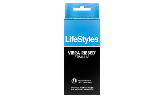 LIFESTYLES VIBRA RIBBED STIMULA -21 UNIDADES