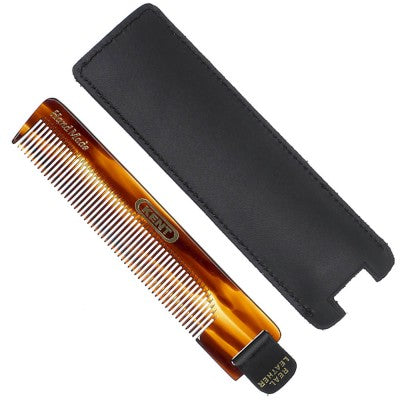 KENT PEINETA CON ESTUCHE DE CUERO PARA CABELLO
