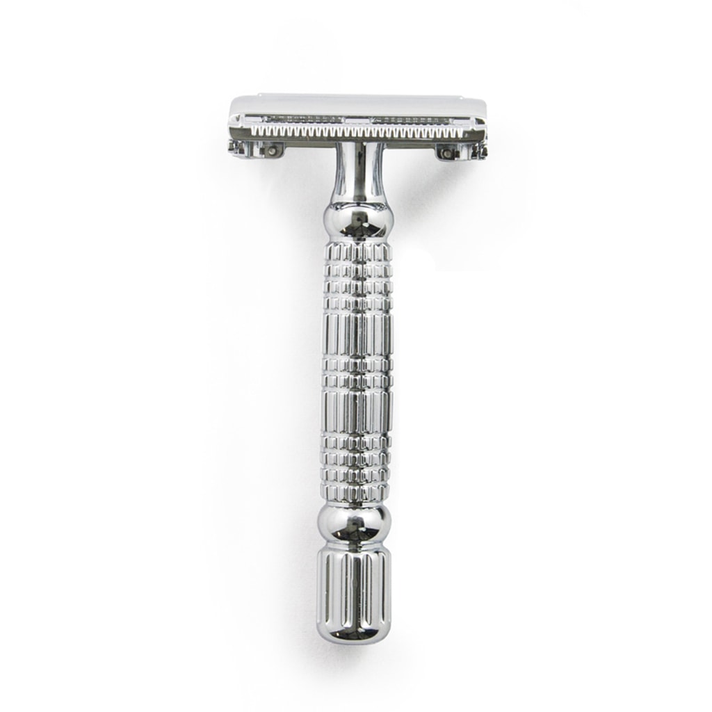 ROCKWELL MAQUINA DE AFEITAR DOBLE HOJA R1-WHITE CHROME