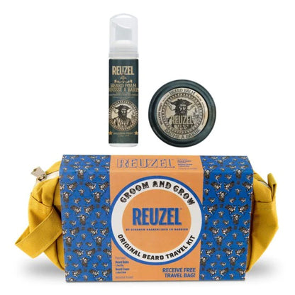 REUZEL SET DE VIAJE ESPUMA BARBA-BALSAMO BARBA VARIEDAD ORIGINAL
