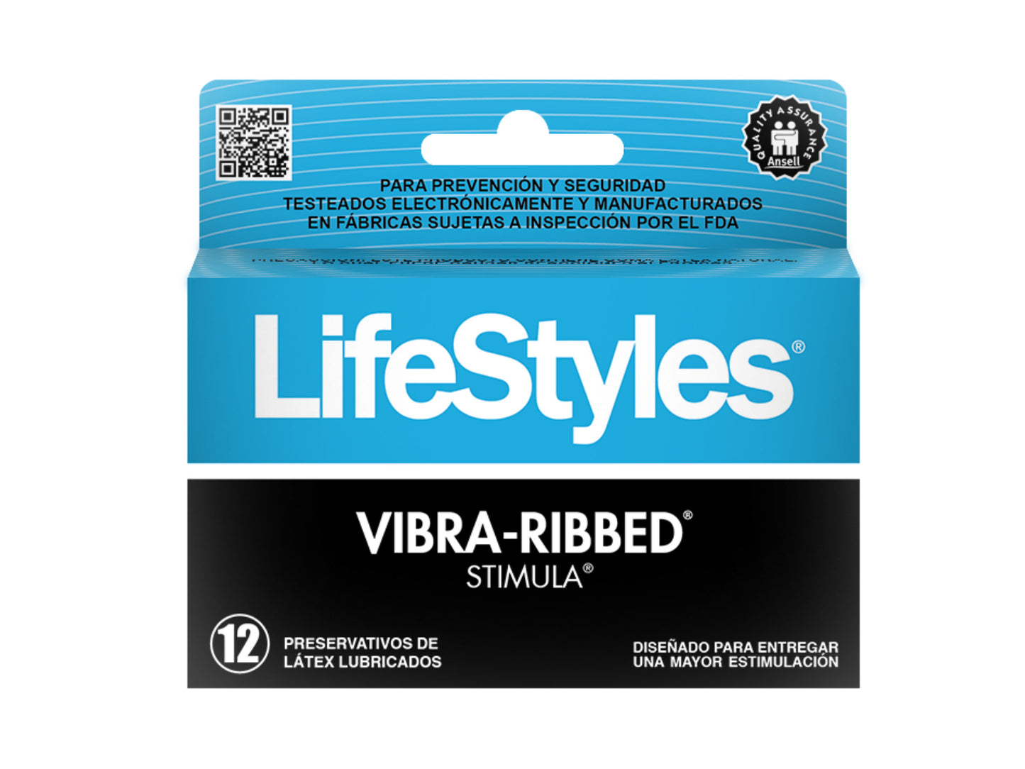 LIFESTYLES VIBRA RIBBED STIMULA -12 UNIDADES