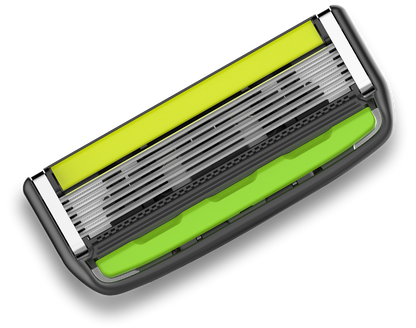 STILETTO® KIT DE AFEITAR DE 6 HOJAS CON HOJA TRIMMER POSTERIOR